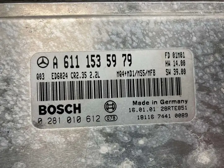 Mercedes-Benz Sprinter W901 W902 W903 W904 (1995 - 2007) A6111535979 Блок управления двигателем (ЭБУ) — фото 5