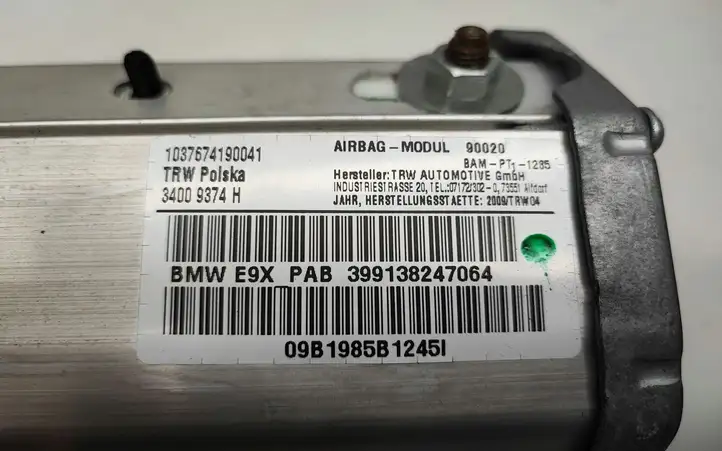 BMW 3 E90 E91 (2005 - 2012) 399138247064 Подушка безопасности пассажира — фото 3