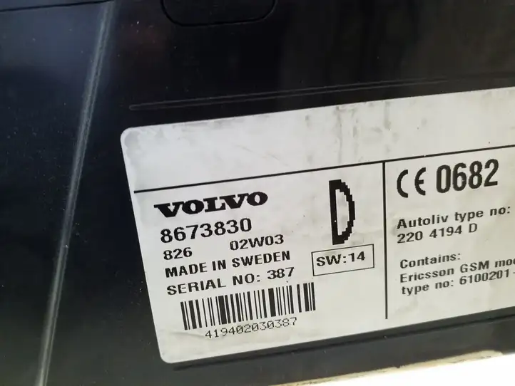 Volvo S60 (2000 - 2004) 8673830 Клавиатура телефона — фото 3