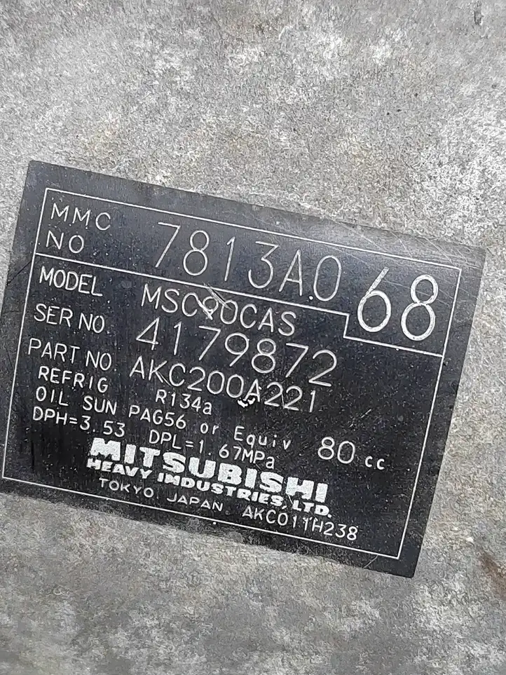 Mitsubishi Outlander (2007 - 2012) 7813A068 Компрессор (насос) кондиционера воздуха — фото 4