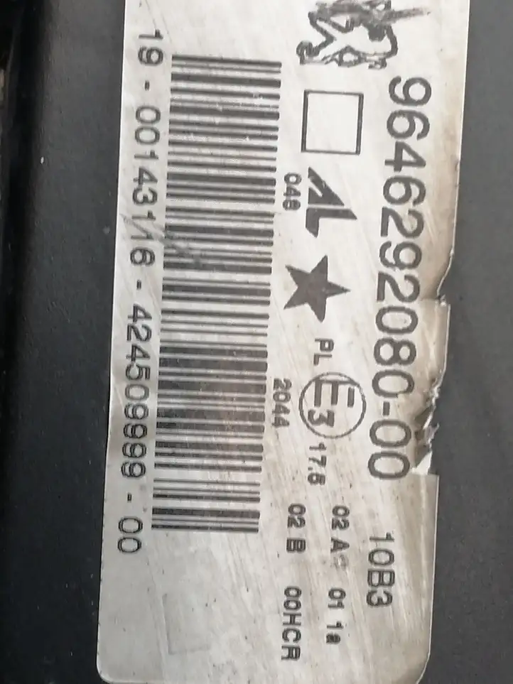 Peugeot 307 CC (2001 - 2005) 9646292080 Передняя фара — фото 2
