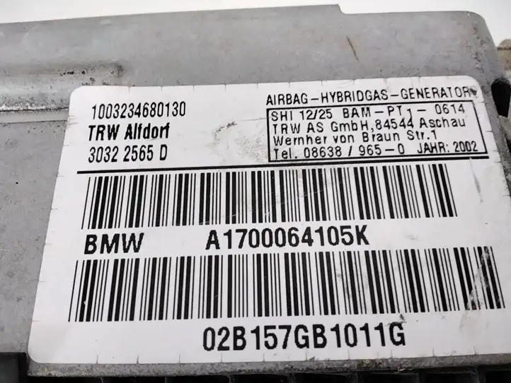 BMW 5 E39 (1996 - 2003) 30322565D Боковая подушка безопасности шторка — фото 7