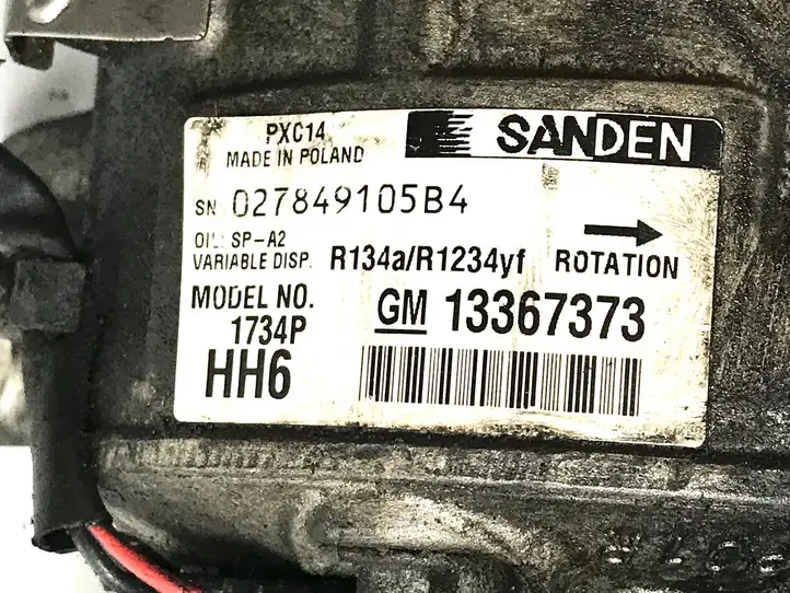 Opel Insignia A (2008 - 2017) 13367373 Компрессор (насос) кондиционера воздуха — фото 5
