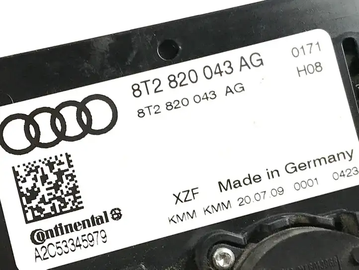 Audi A4 S4 B8 8K (2007 - 2011) 8T2820043AG Блок управления климат-контролем — фото 3