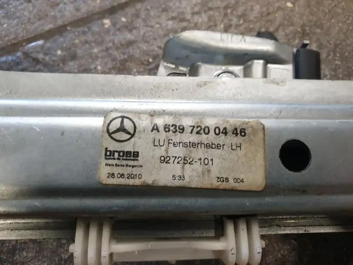 Mercedes-Benz Vito Viano W639 (2003 - 2010) A6397200446 Стеклоподъемник передней двери (комплект) — фото 8