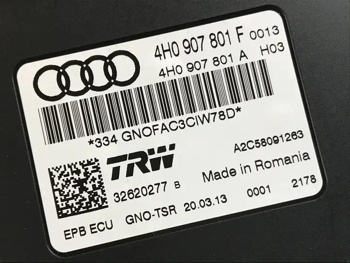 Audi A6 C7 (2011 - 2014) 4H0907801F Блок управления стояночным тормозом — фото 3