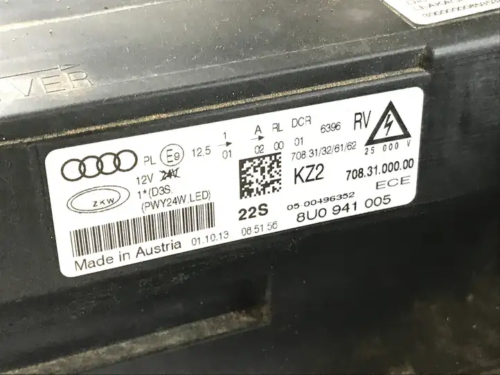 Audi Q3 8U (2011 - 2014) 8U0941005 Передняя фара — фото 3