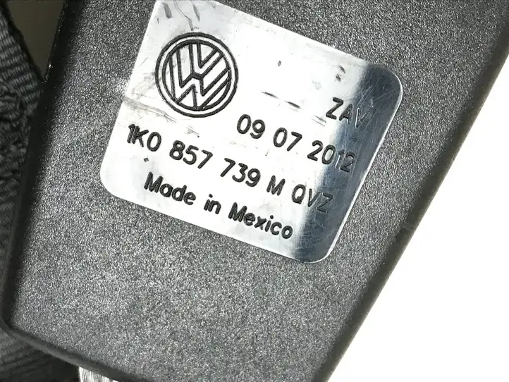 Volkswagen Golf VI (2009 - 2013) 1K9857805 Задний ремень безопасности — фото 8