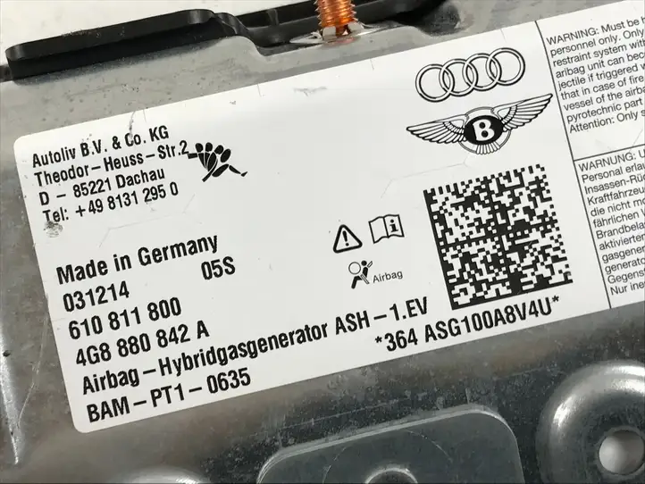 Audi A6 C7 (2011 - 2014) 4G8880842A Коленная подушка безопасности — фото 4