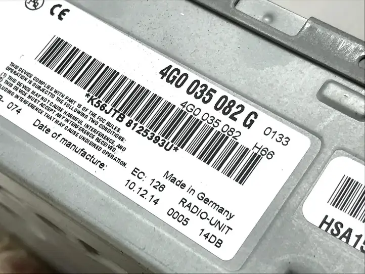 Audi A6 C7 (2011 - 2014) 4G0035082G Магнитола / мультимедийная система — фото 4