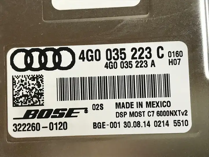 Audi A6 C7 (2011 - 2014) 4G0035436A Комплект аудиосистемы — фото 19