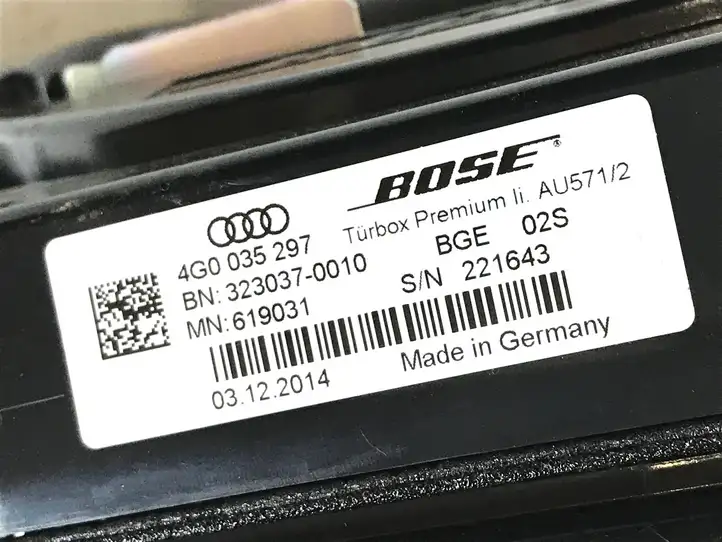 Audi A6 C7 (2011 - 2014) 4G0035436A Комплект аудиосистемы — фото 36
