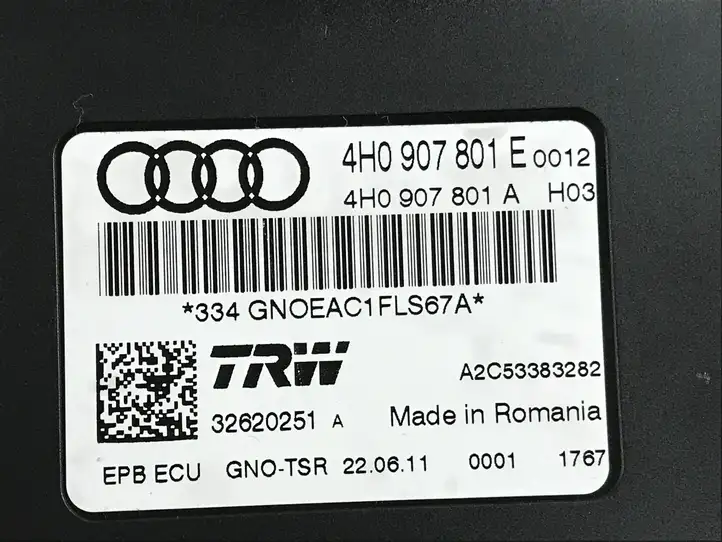 Audi A7 S7 4G (2010 - 2014) 4H0907801E Блок управления стояночным тормозом — фото 3