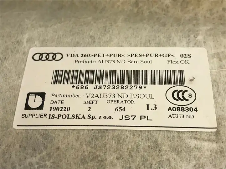 Audi A3/S3 8V (2016 - 2020) 8V4867505H Потолочная обшивка — фото 4