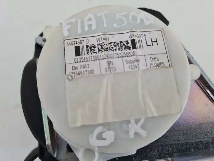 Fiat 500 (2008 - 2015) 34024687D Задний ремень безопасности — фото 2