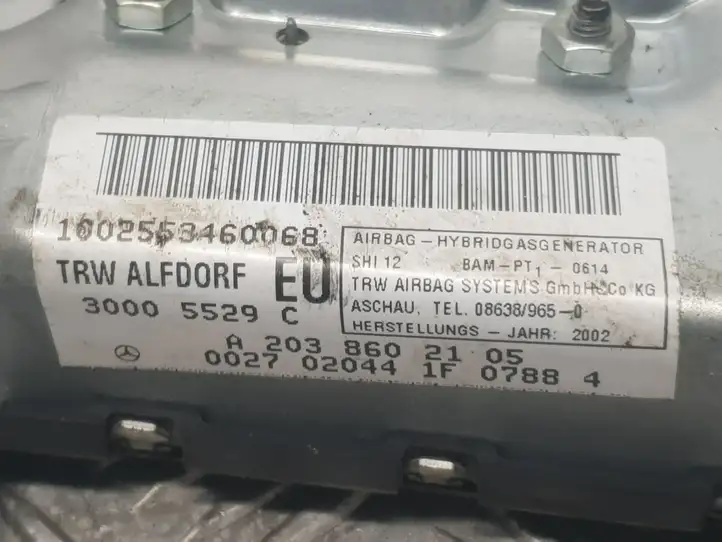Mercedes-Benz C W203 (2000 - 2007) A2038602105 Подушка безопасности двери — фото 2