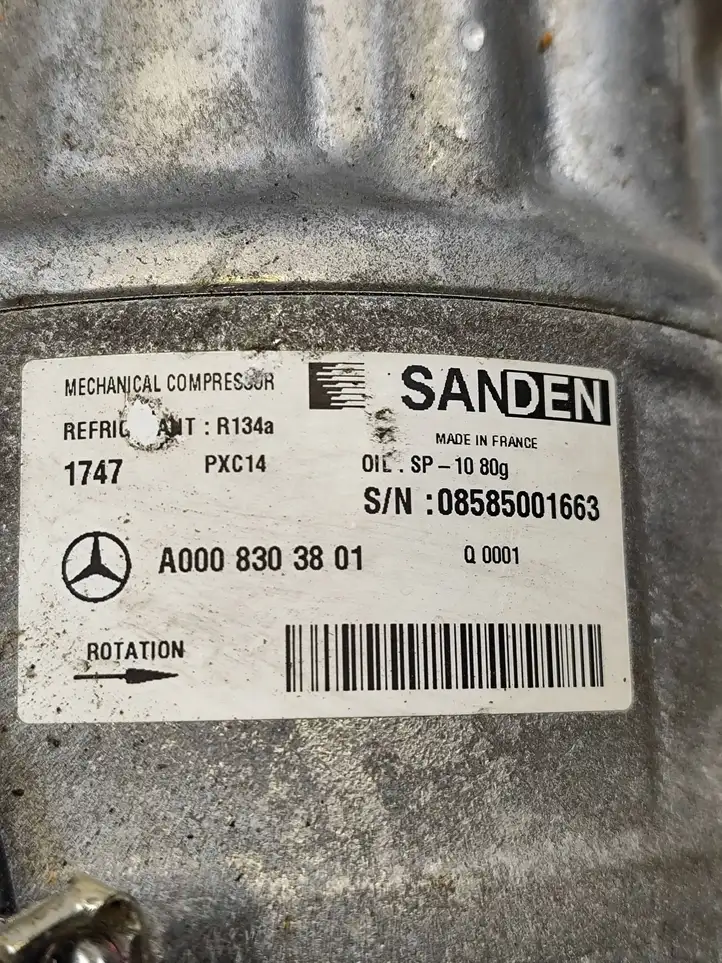 Mercedes-Benz GLC X253/C253 (2015 - ) A0008303801 Компрессор (насос) кондиционера воздуха — фото 6