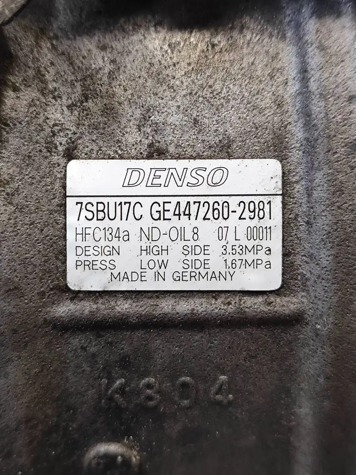 BMW 7 F01 (2008 - 2016) 7SBU17C Компрессор (насос) кондиционера воздуха — фото 6