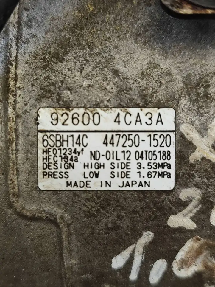 Nissan X-Trail T32 (2014 - 2021) 4472501520 Компрессор (насос) кондиционера воздуха — фото 6