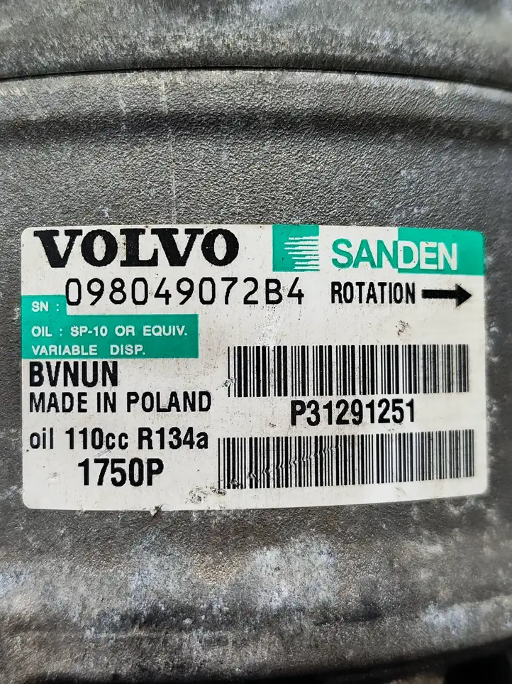 (2012 - 2016) 31291251 Компрессор (насос) кондиционера воздуха — фото 4