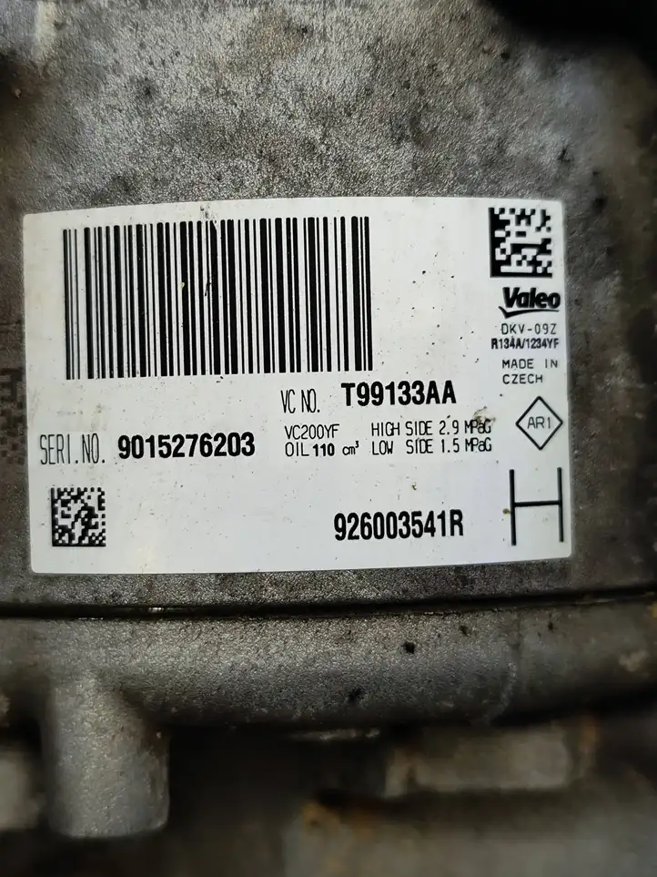 Dacia Sandero III (2016 - ) 926003541R Компрессор (насос) кондиционера воздуха — фото 5