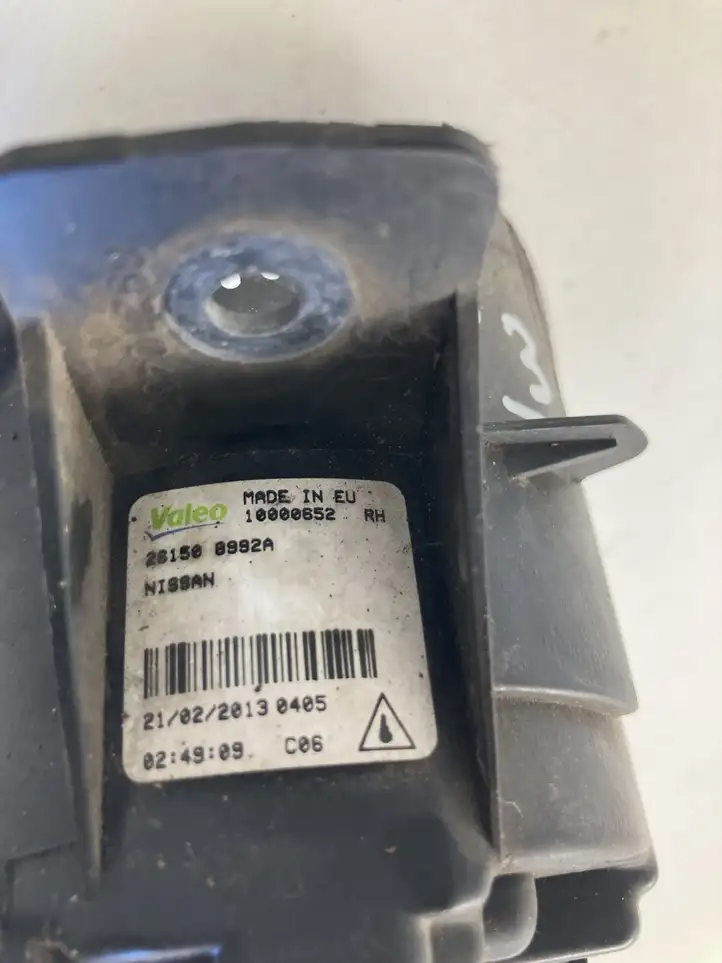 Nissan Qashqai (2010 - 2013) 261508992A Передняя противотуманная фара — фото 4