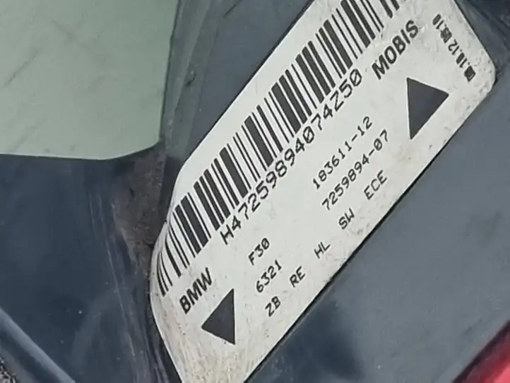 BMW 3 F30 F35 F31 (2012 - 2018) 63217259894 Задний фонарь в кузове — фото 2