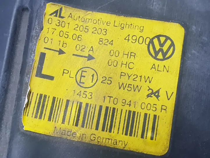 Volkswagen Touran I (2003 - 2010) 0301205203 Передняя фара — фото 5