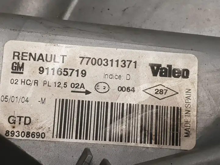 Opel Vivaro (2001 - 2006) 91165719 Передняя фара — фото 2