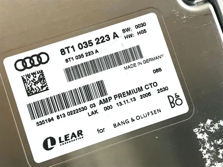 Audi A4 S4 B8 8K (2011 - 2015) 8T1035223A Усилитель звука — фото 3