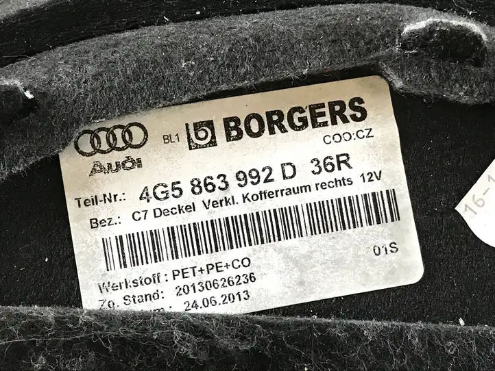 Audi A6 C7 (2011 - 2014) 4G5863888D Боковая обшивка багажника — фото 3