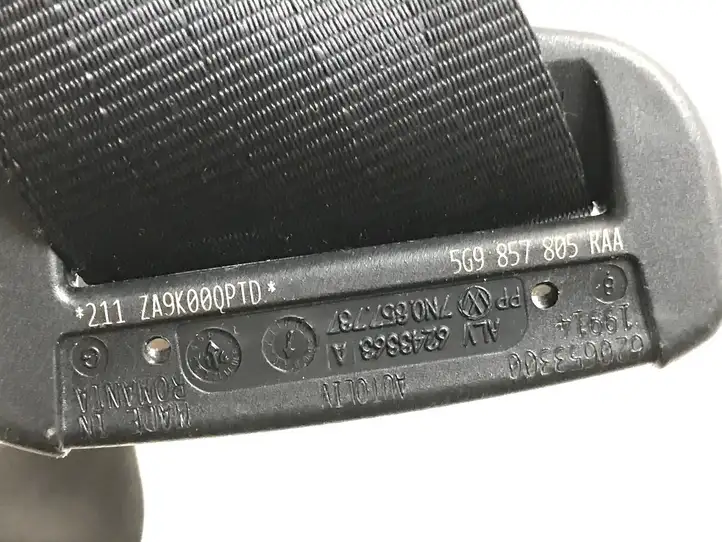 Volkswagen Golf VII (2013 - 2019) 5G9857805RAA Задний ремень безопасности — фото 4