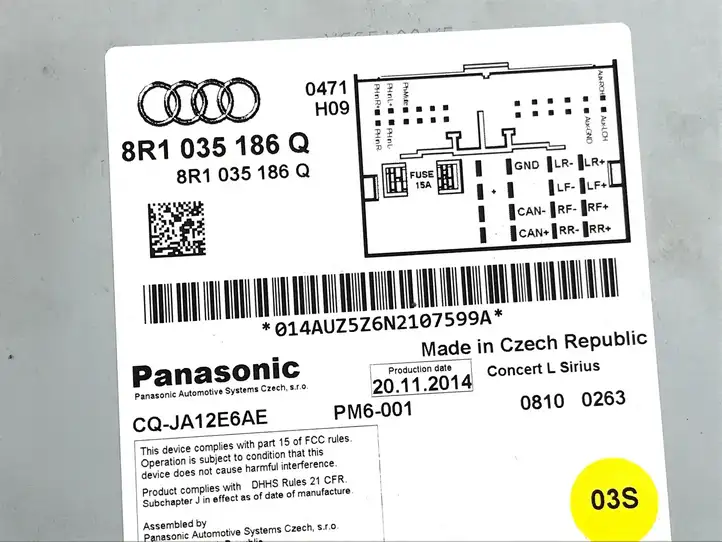 Audi A4 S4 B8 8K (2011 - 2015) 8R1035186Q Магнитола / мультимедийная система — фото 6