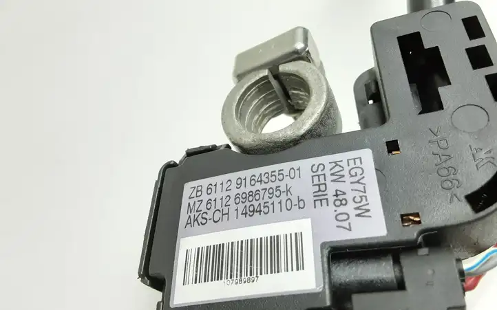 BMW 1 E81 E87 (2004 - 2011) 9164355 Минусовой провод аккумулятора — фото 3