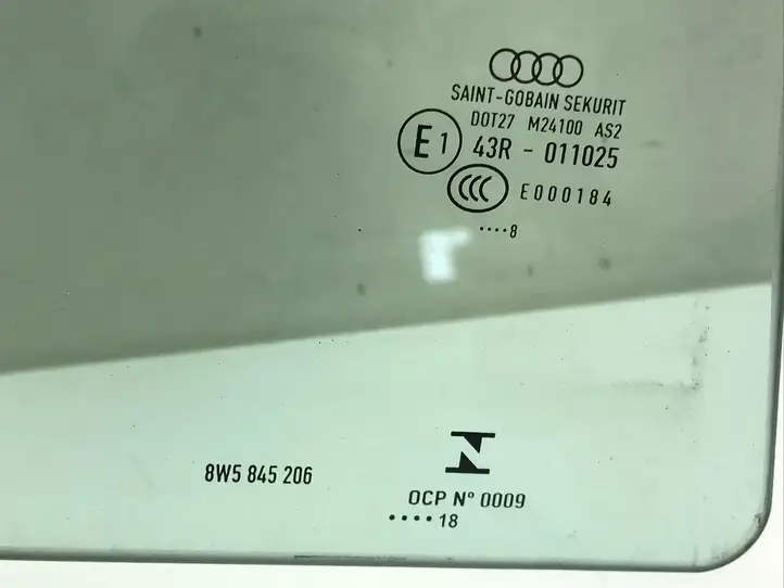 Audi A4 S4 B9 (2015 - 2019) 8W5845206 Стекло задней двери — фото 3