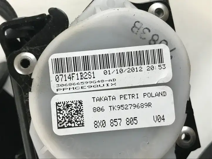 Audi A1 (2010 - 2014) 8X0857805 Задний ремень безопасности — фото 5