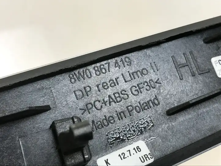 Audi A4 S4 B9 (2015 - 2019) 8W0867419 Прочая отделка задней двери — фото 3