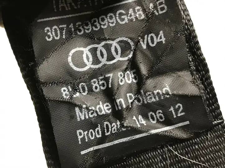 Audi Q3 8U (2011 - 2014) 8U0857805 Задний ремень безопасности — фото 5