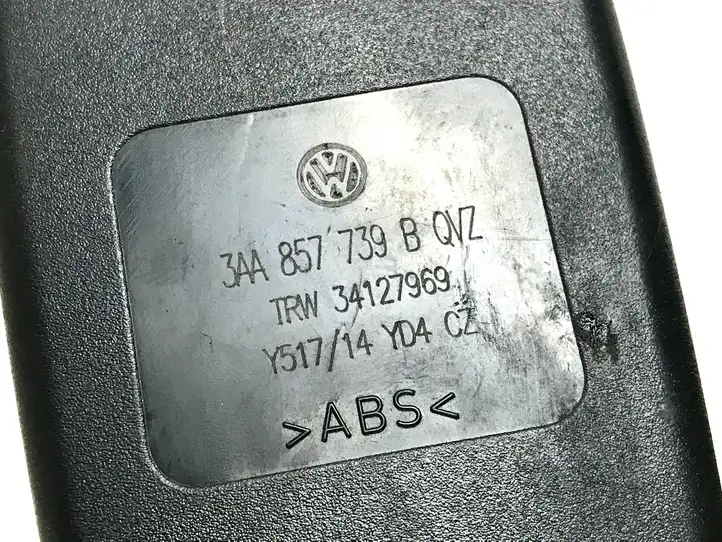 Volkswagen PASSAT B7 (2011 - 2014) 3AA857739B Задний средний замок ремня — фото 3