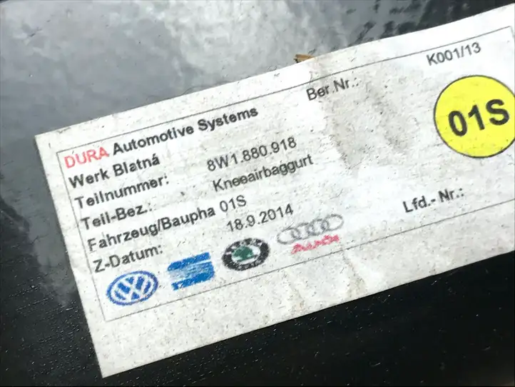 Audi A4 S4 B9 (2015 - 2019) 8W1880918 Прочие детали салона — фото 3