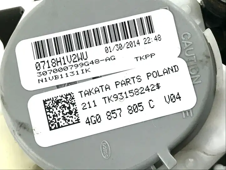 Audi A6 C7 (2011 - 2014) 4G0857805C Задний ремень безопасности — фото 4