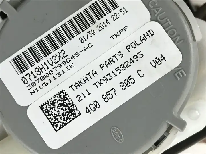 Audi A6 C7 (2011 - 2014) 4G0857805C Задний ремень безопасности — фото 4