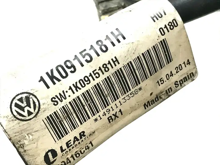 Volkswagen PASSAT B7 (2011 - 2014) 1K0915181H Минусовой провод аккумулятора — фото 3