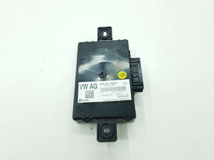 4G0907468D Audi A6 C7 Gateway valdymo modulis