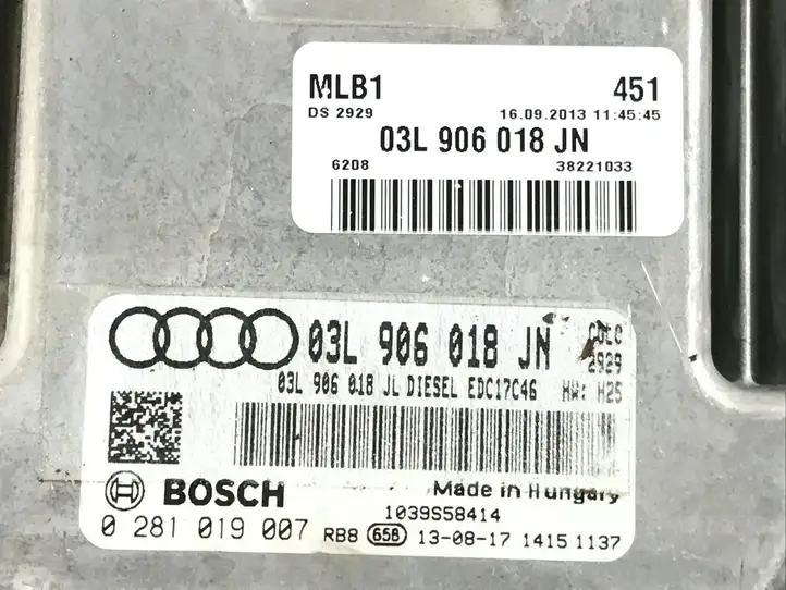 Audi Q5 SQ5 (2012 - 2017) 03L906018JN Блок управления двигателем (ЭБУ) — фото 3