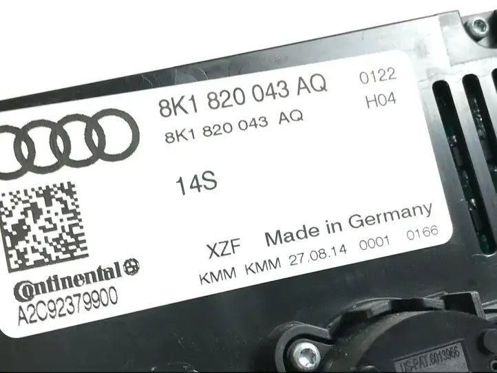 Audi Q5 SQ5 (2012 - 2017) 8K1820043AQ Блок управления климат-контролем — фото 4