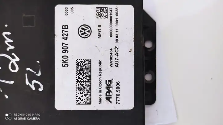 Volkswagen Golf VI (2009 - 2013) 5K0907427B Модуль комфорта — фото 4