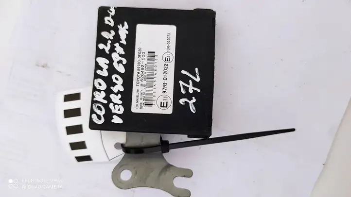 Toyota Corolla Verso AR10 (2004 - 2009) 897800F020 Блок иммобилайзера — фото 1