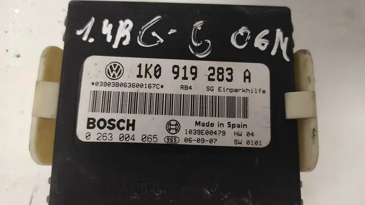 Volkswagen Golf V (2003 - 2009) 1K0919283A Блок управления парктрониками — фото 5