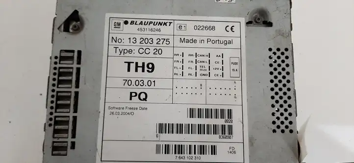 Opel Meriva A (2002 - 2006) 7643102310 Магнитола / мультимедийная система — фото 3